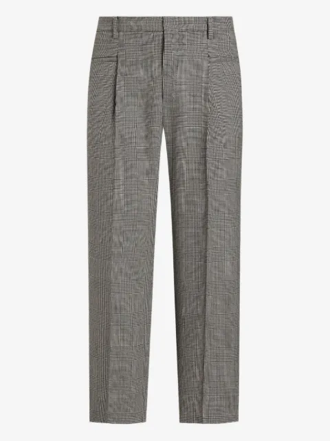 Dolce & Gabbana pleat-detail checked trousers