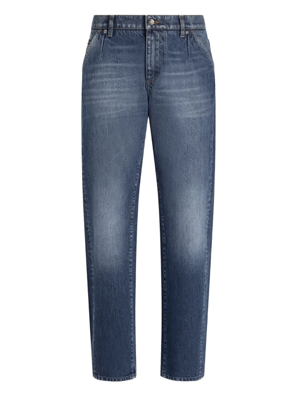 Dolce & Gabbana Jeans met logoplakkaat Blauw