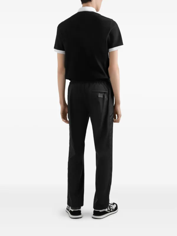 Dolce & Gabbana Drawstring straight-leg Trousers | Black | FARFETCH JO