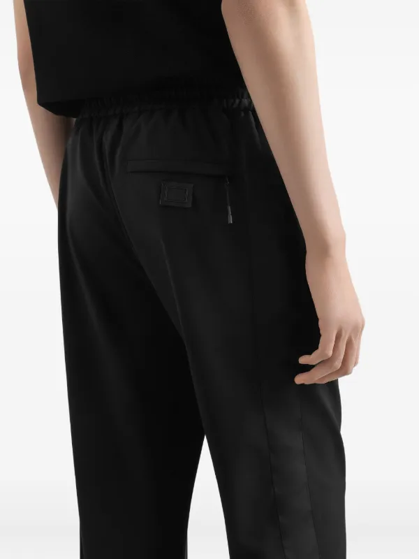 Dolce & Gabbana Drawstring straight-leg Trousers | Black | FARFETCH JO
