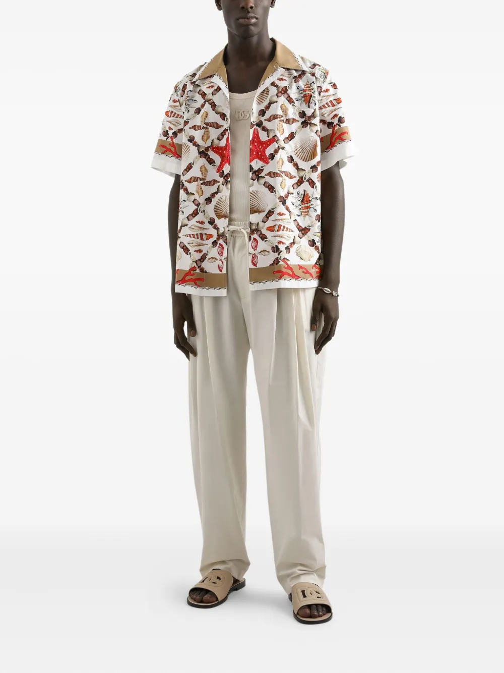 Dolce & Gabbana Broek met trekkoord - Beige
