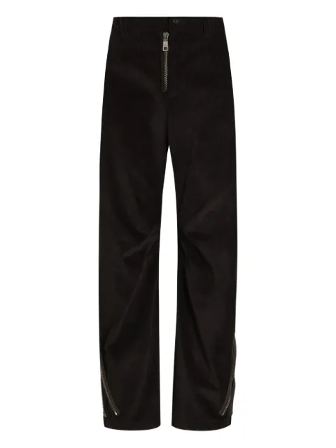 Dolce & Gabbana zip-detail corduroy trousers