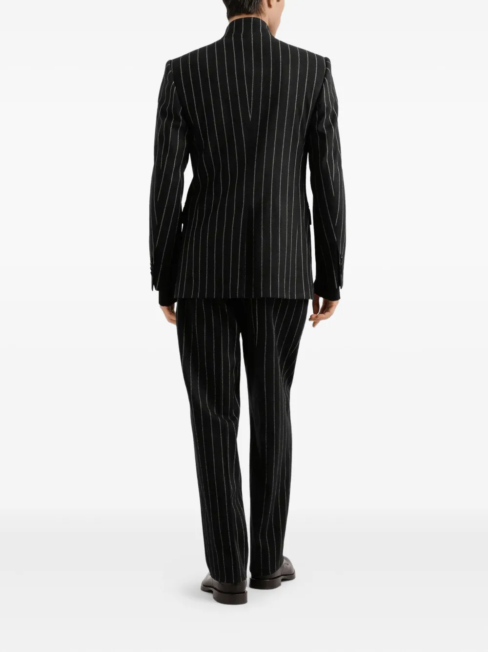 Dolce & Gabbana pinstripe pleated trousers Zwart