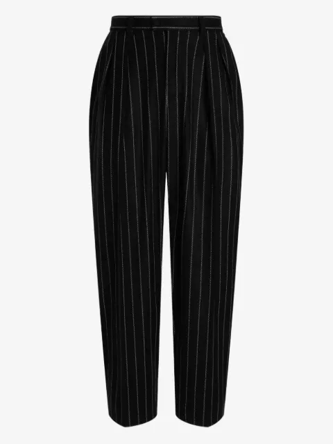 Dolce & Gabbana Pantaloni gessati con pieghe