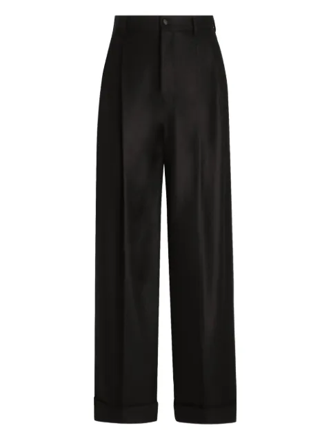 Dolce & Gabbana pleated-front wool trousers