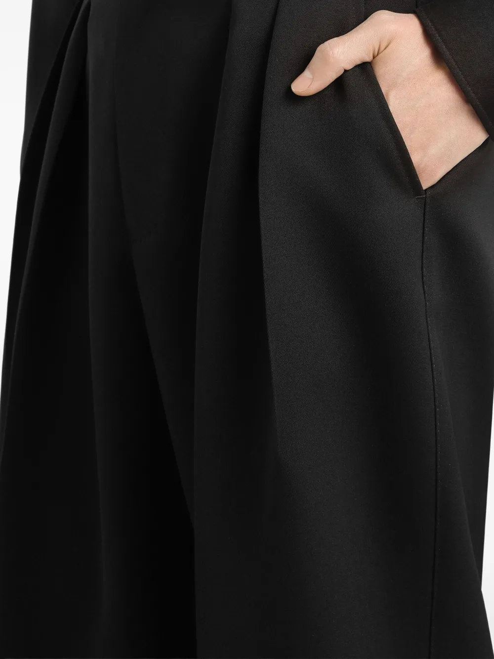 Dolce & Gabbana Plooibroek met ceintuur Zwart