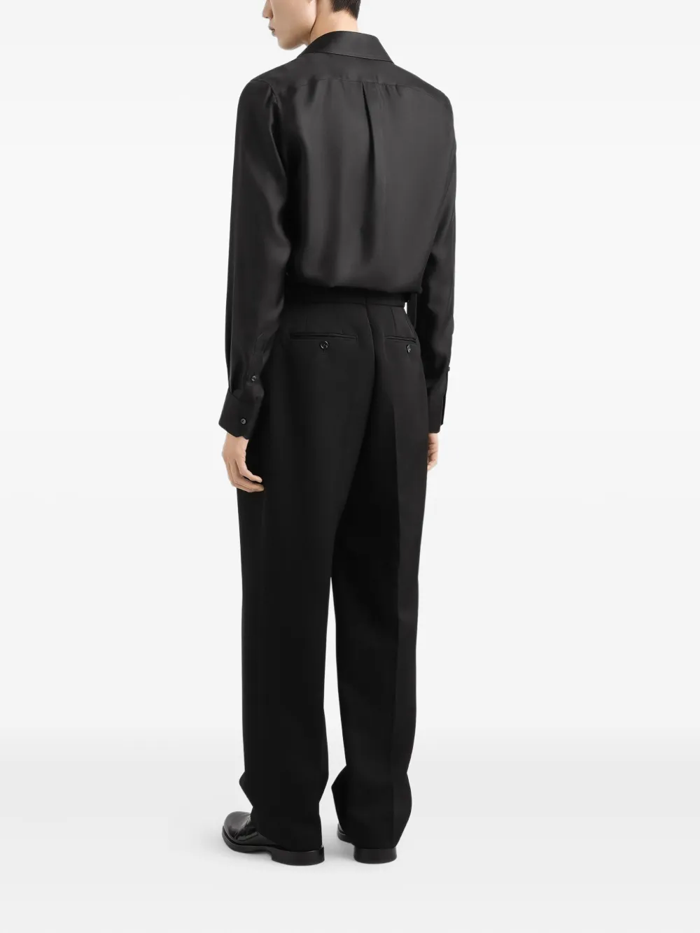 Dolce & Gabbana Plooibroek met ceintuur Zwart