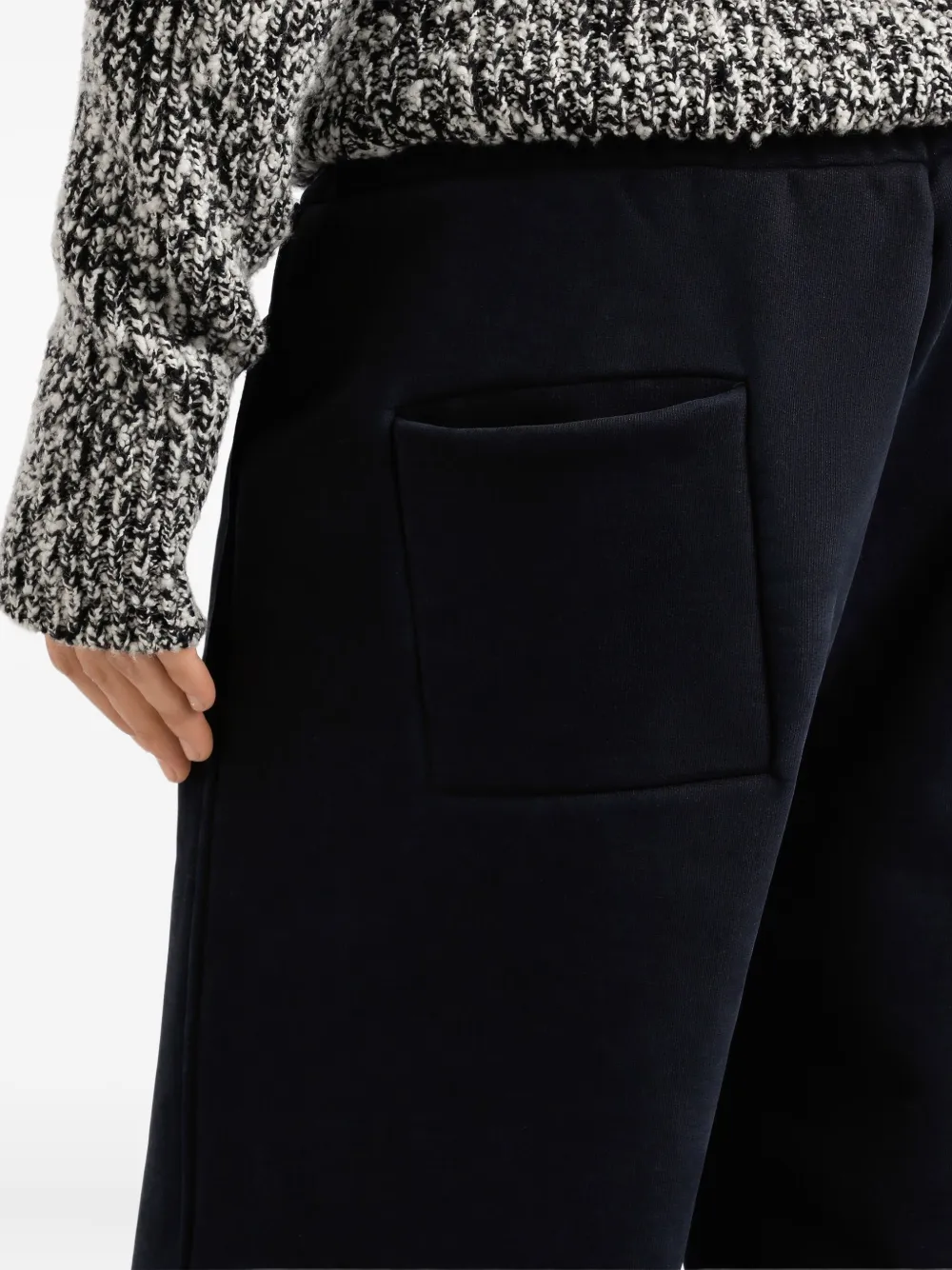 Dolce & Gabbana Elasticated-waistband Panelled Track Pants In Black