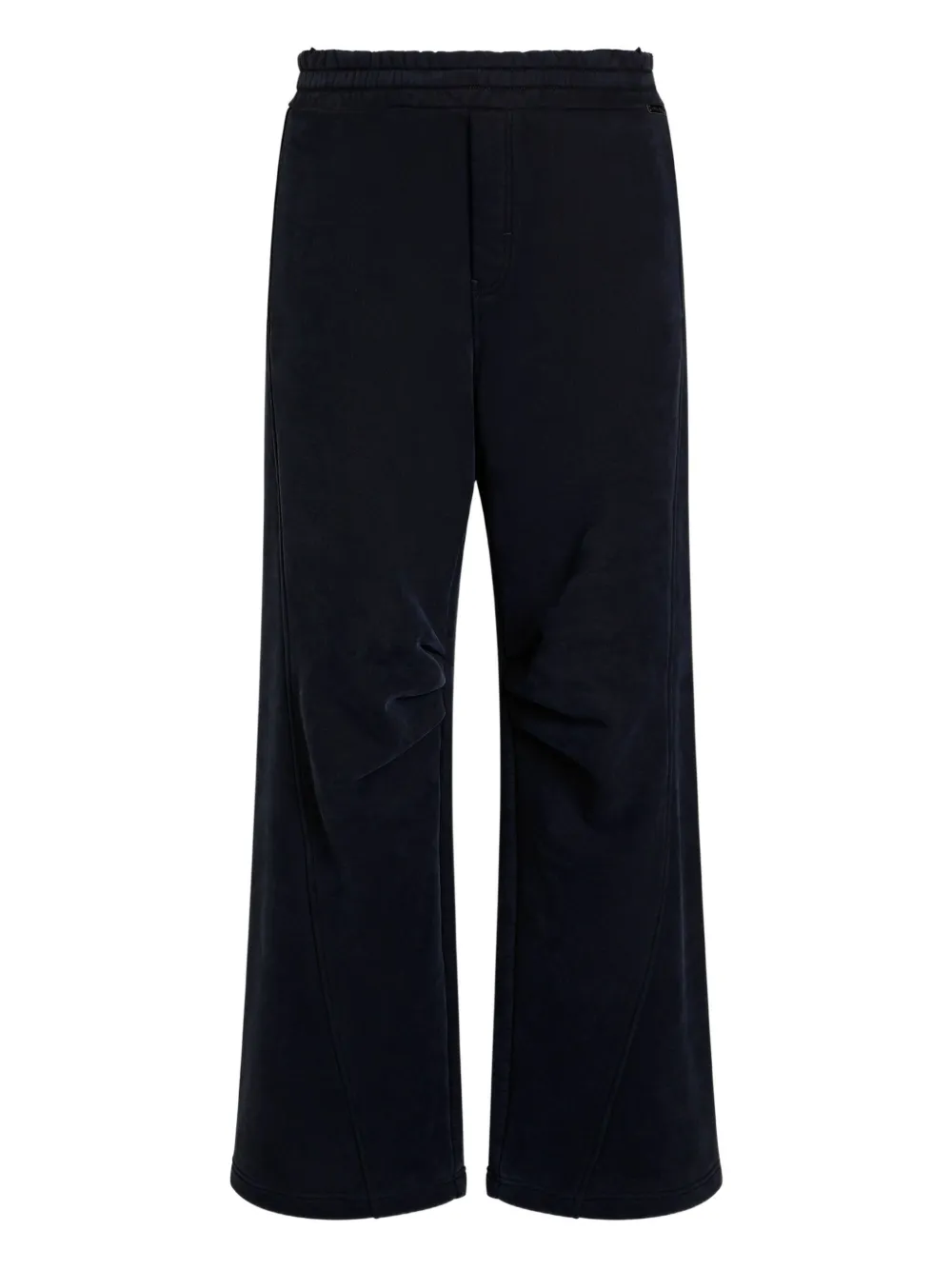 Dolce & Gabbana Elasticated-waistband Panelled Track Pants In Black