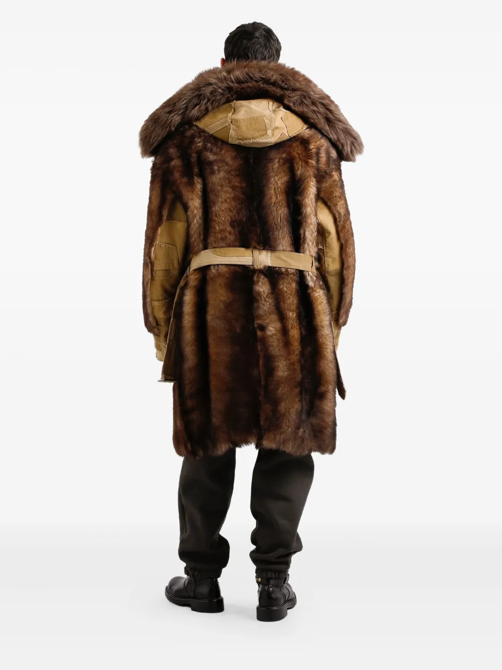 Dolce & Gabbana Drawstring-waist Track Pants In Brown