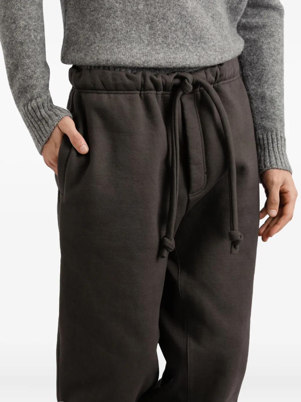 Dolce & Gabbana Drawstring-waist Track Pants In Brown
