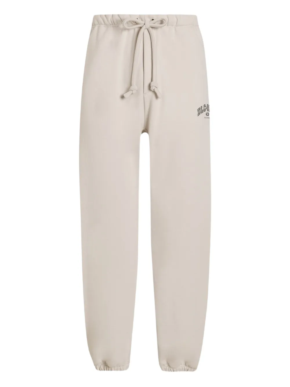 Dolce & Gabbana Drawstring Logo-print Track Pants In Gold