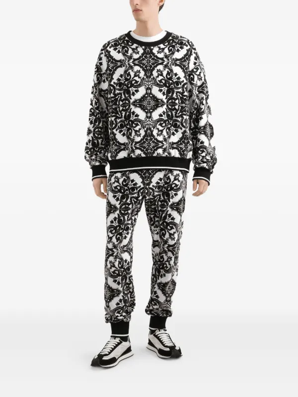 Dolce & Gabbana マヨリカ トラックパンツ | ホワイト | FARFETCH JP