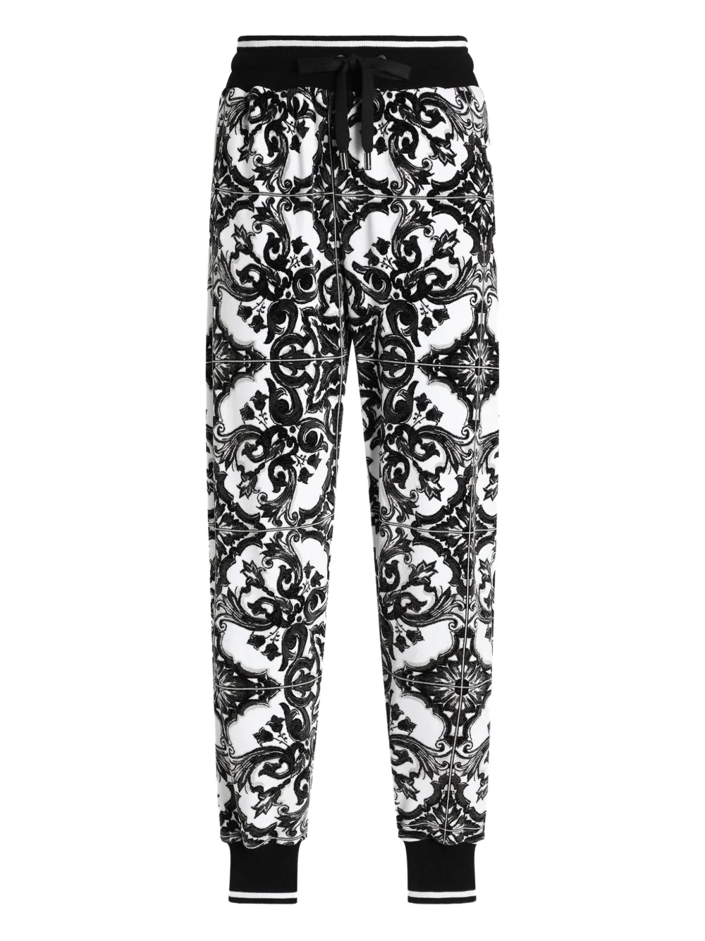 Dolce & Gabbana Majolica-print track pants | White | Image 1