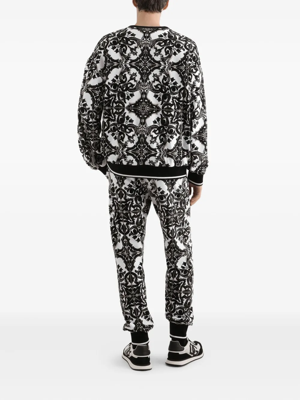 Dolce & Gabbana Trainingsbroek met Majolica-print Wit