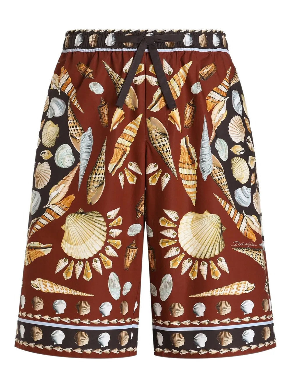 Dolce & Gabbana Shorts in popeline di cotone - Marrone