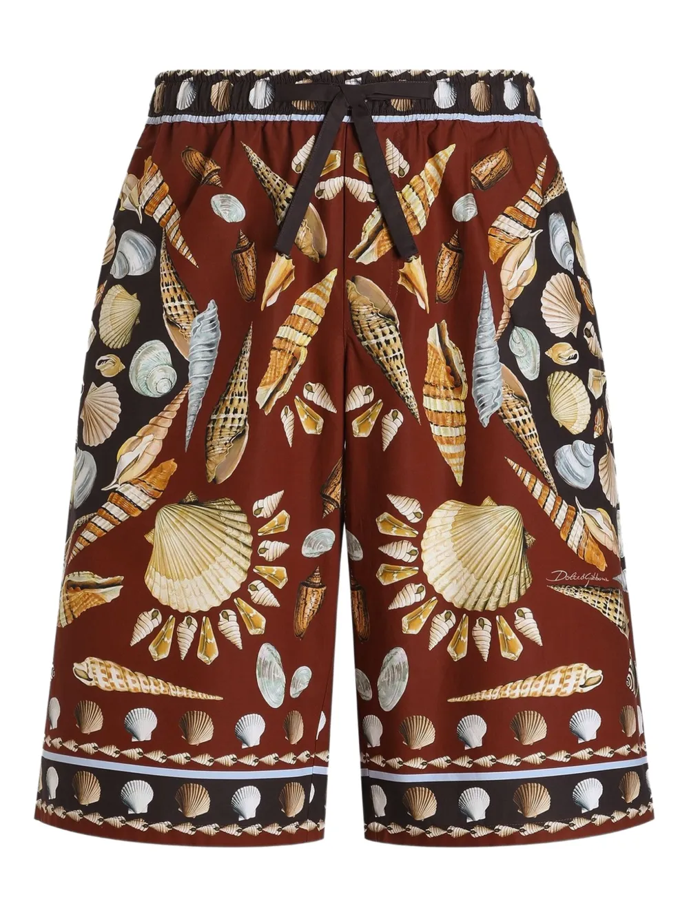 Dolce & Gabbana cotton-poplin shorts | Brown | Image 1