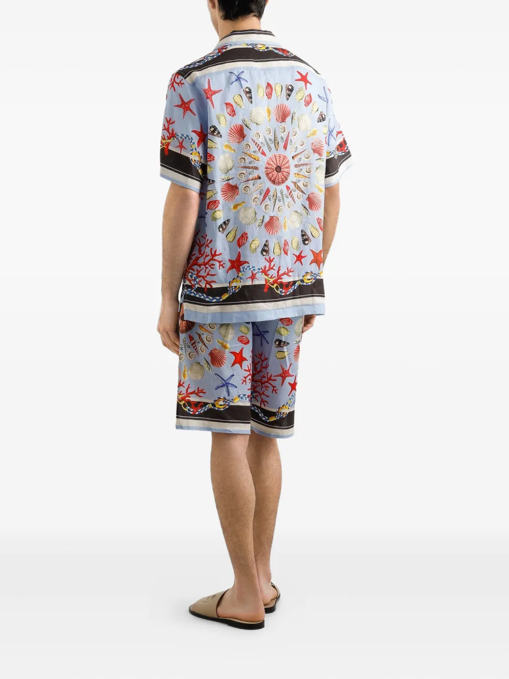 Dolce & Gabbana Linnen shorts Blauw