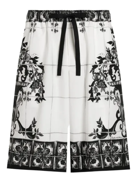 Dolce & Gabbana maiolica print bermuda shorts 