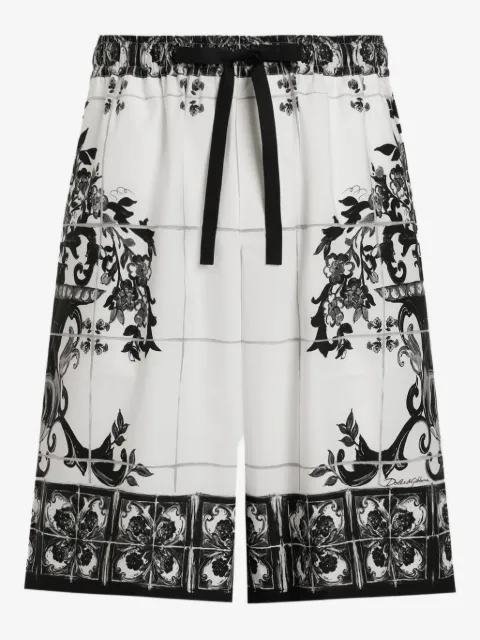 Dolce & Gabbana maiolica print bermuda shorts 