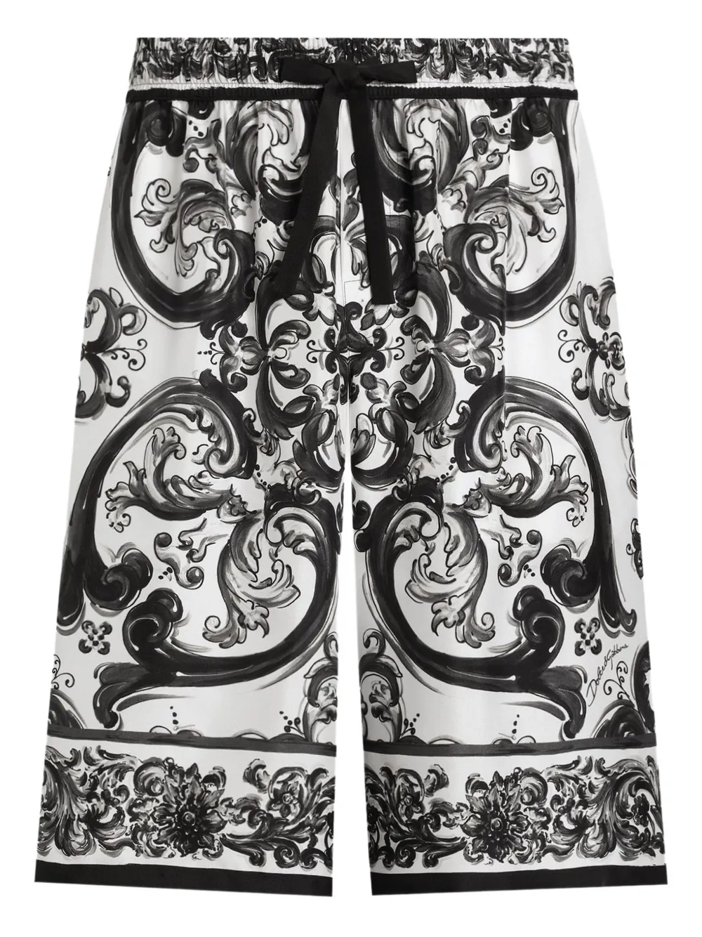 Dolce & Gabbana maiolica print bermuda shorts | White | Image 1