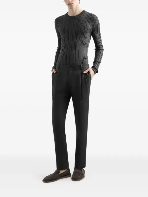 Dolce & Gabbana リネン テーパードパンツ | グレー | FARFETCH JP