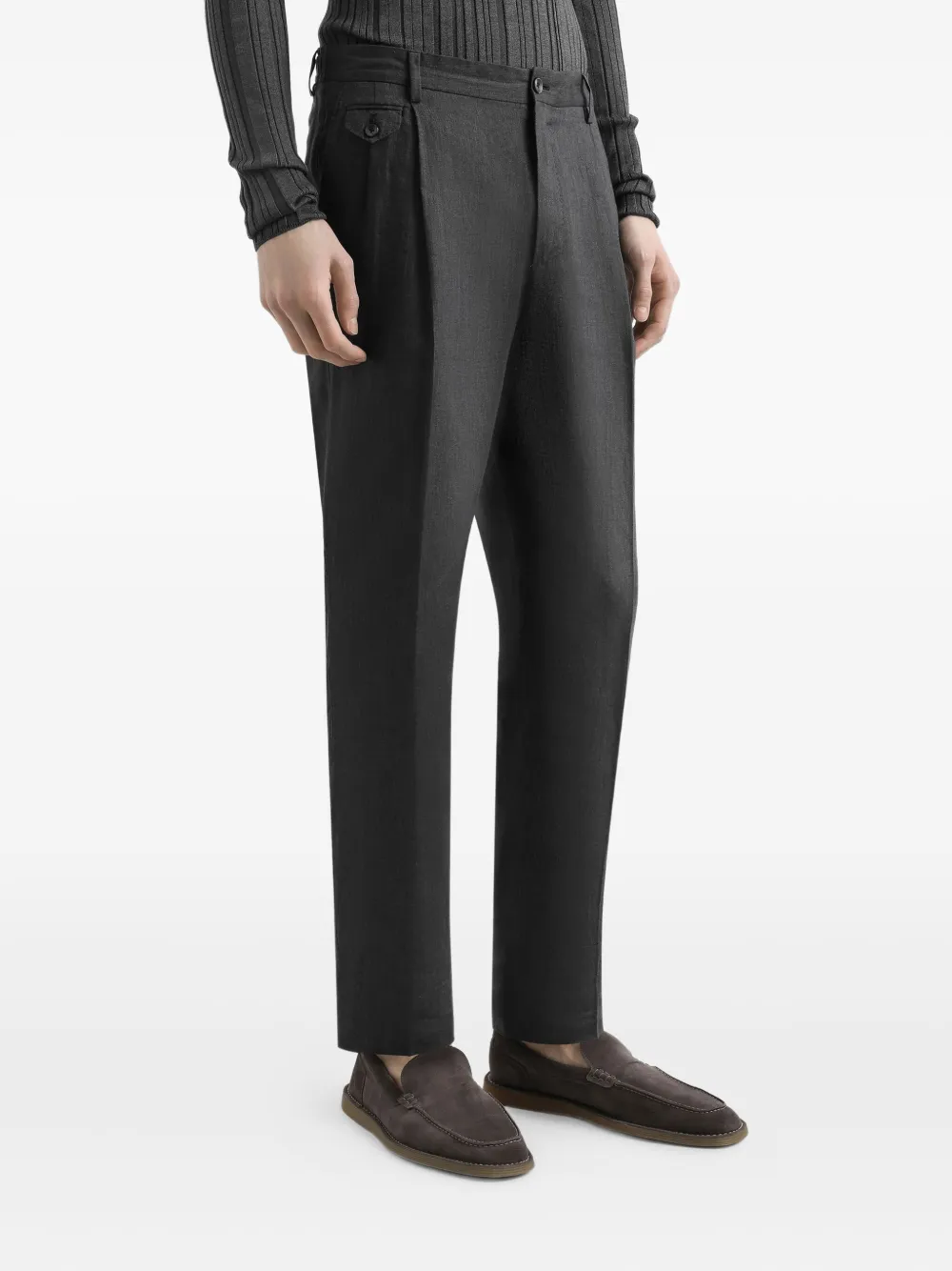 Dolce & Gabbana Linnen broek Grijs