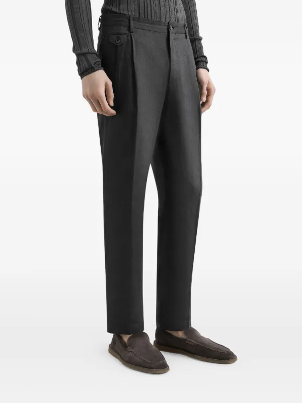 Dolce & Gabbana リネン テーパードパンツ | グレー | FARFETCH JP