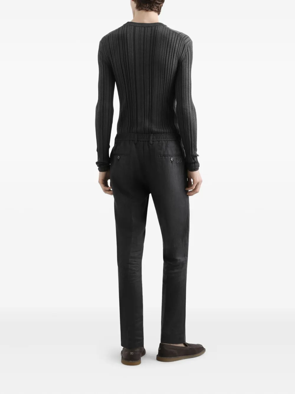 Dolce & Gabbana Linnen broek Grijs