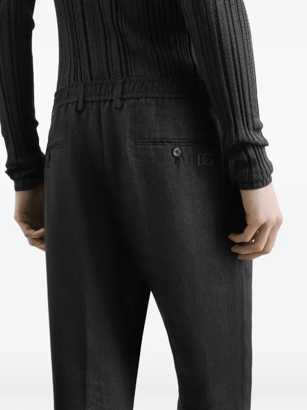 Dolce & Gabbana リネン テーパードパンツ | グレー | FARFETCH JP