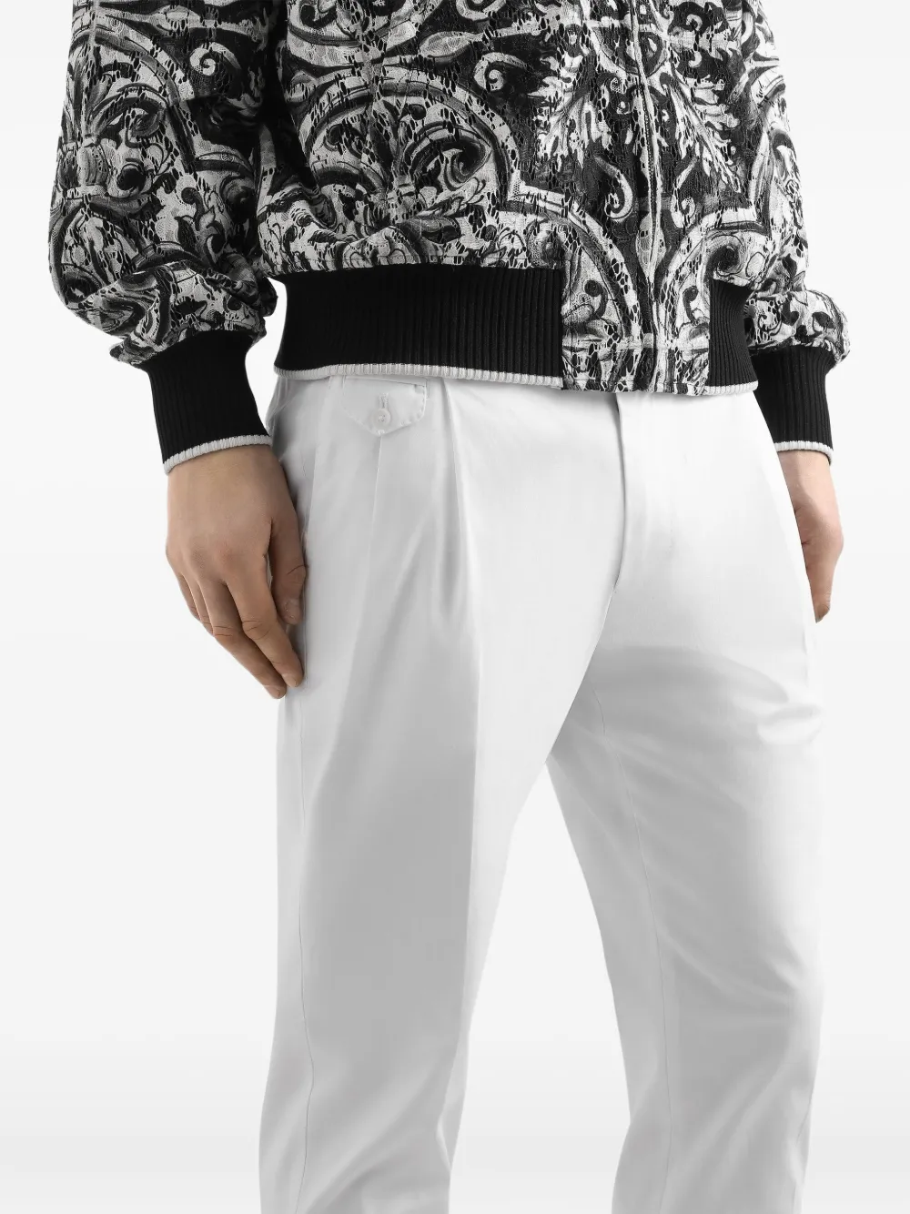 Dolce & Gabbana Pantalon met dartdetail Wit