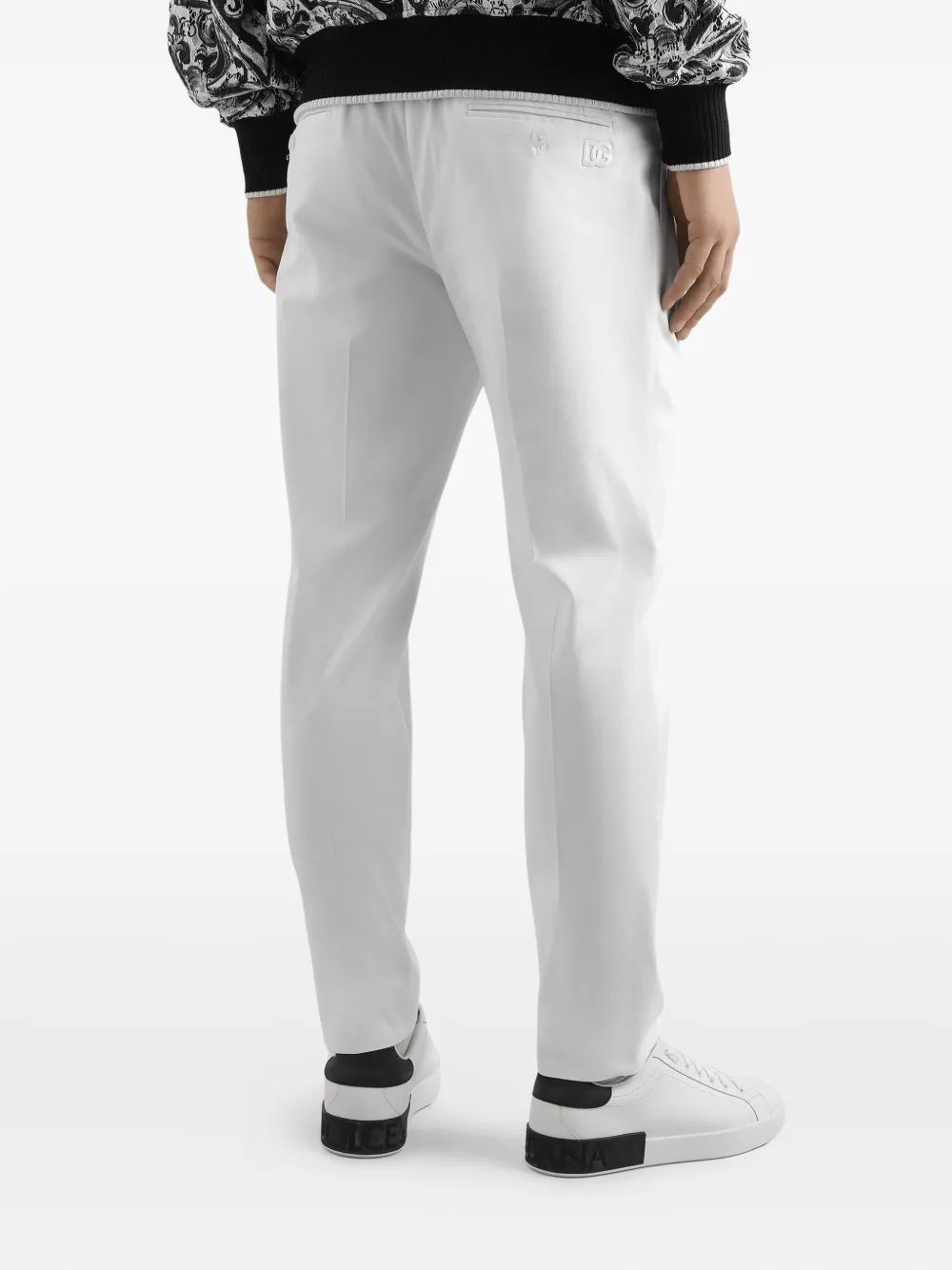 Dolce & Gabbana Pantalon met dartdetail Wit