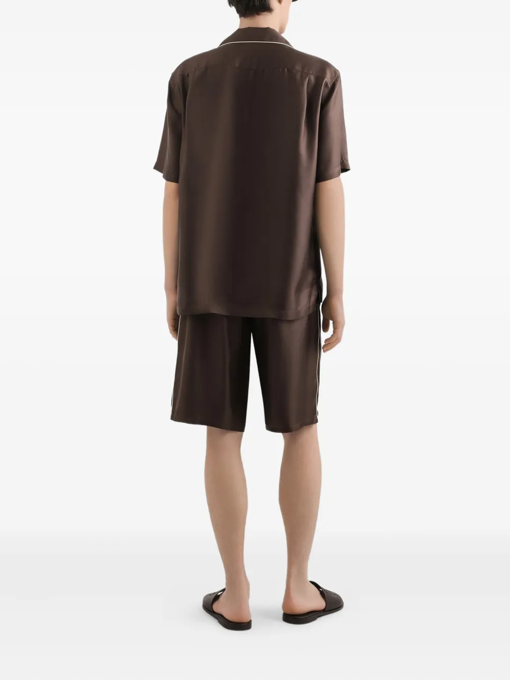 Dolce & Gabbana Shorts met trekkoordtaille Bruin