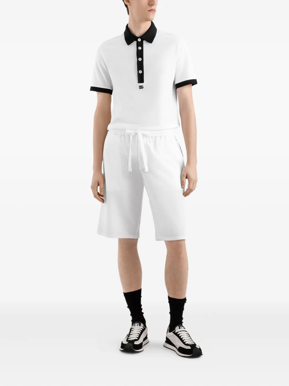 Dolce & Gabbana contrast-trim track shorts | Track & Running Shorts | Image 2