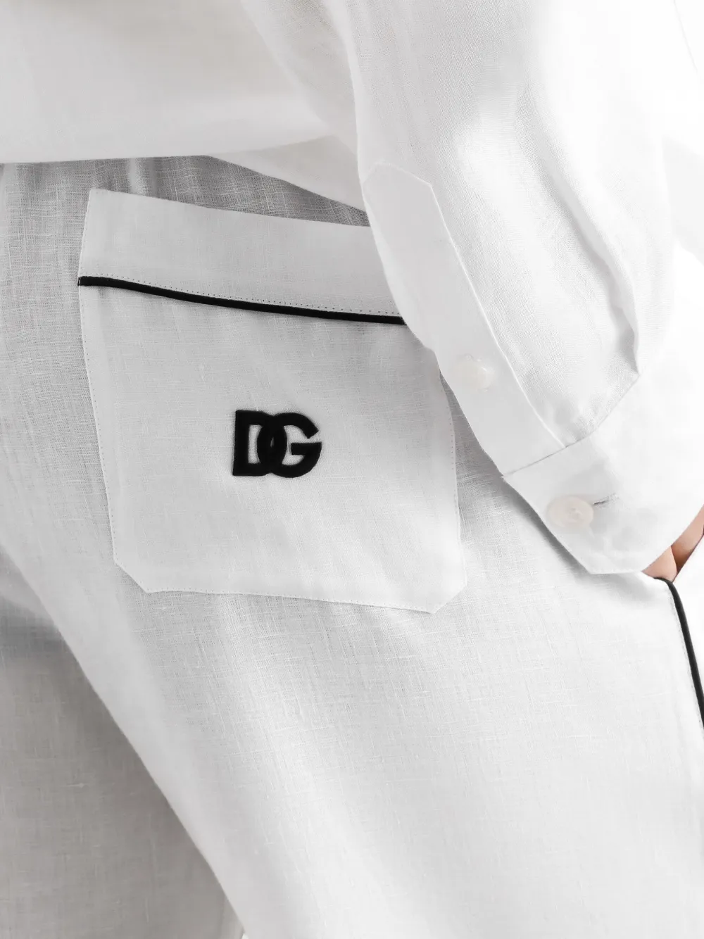 Dolce & Gabbana Broek met trekkoord Wit