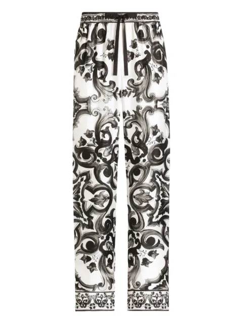 Dolce & Gabbana Majolica-print trousers