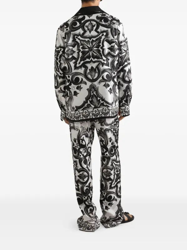 Dolce & Gabbana Majolica-print Trousers | White | FARFETCH