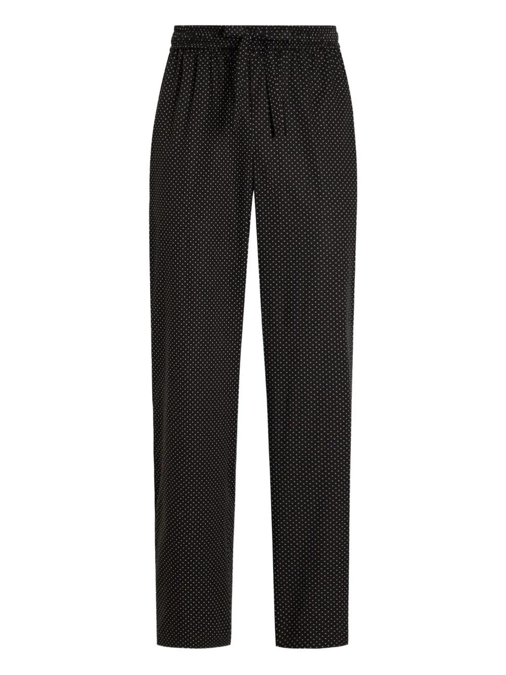 Dolce & Gabbana Broek met trekkoord en stippen Zwart