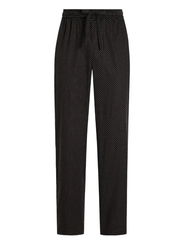 Dolce & Gabbana ブラック　パンツ　 44 DOLCE ＆ GABBANA(ドルチェアンドガッバーナ) ジップパンツ