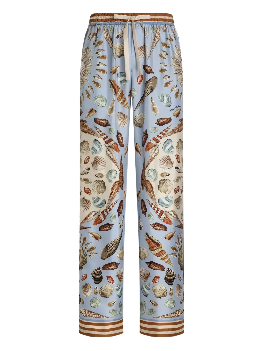 Dolce & Gabbana Pyjamabroek met schelpenprint Blauw
