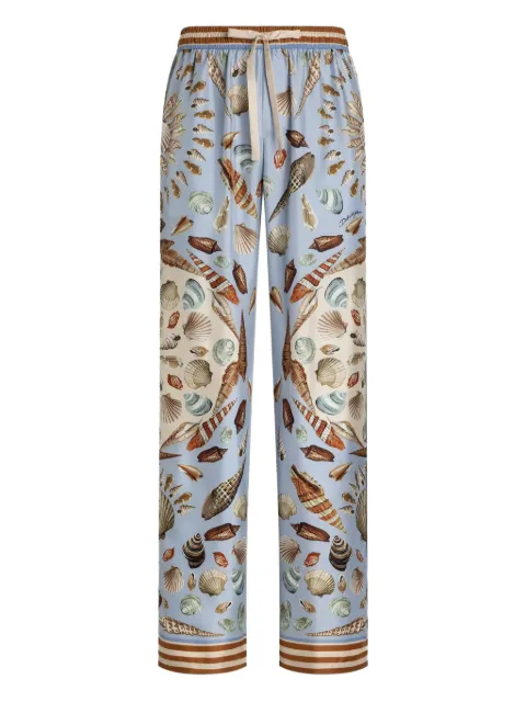 Dolce & Gabbana shell-print pajama trousers 