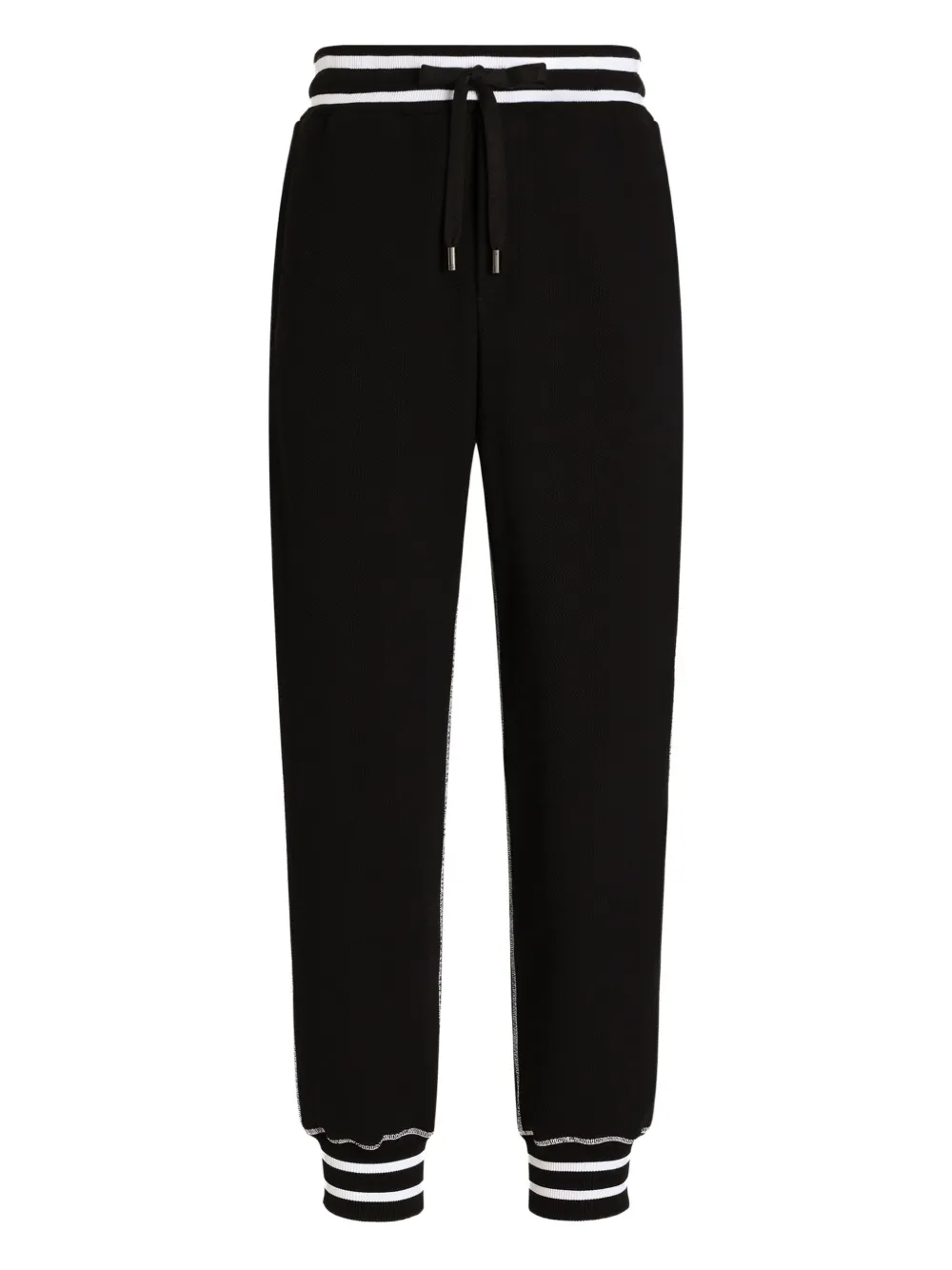 Dolce & Gabbana logo-embroidered side-striped track pants | Black | Image 1