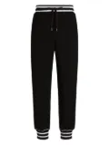 Dolce & Gabbana logo-embroidered side-striped track pants - Black