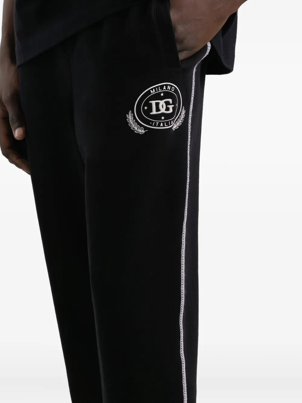 Dolce & Gabbana Katoenen trainingsbroek Zwart