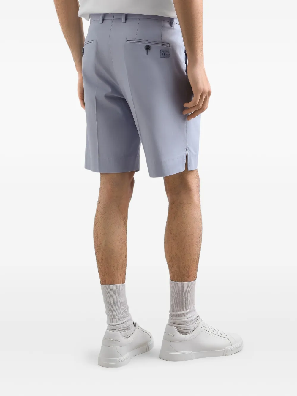 Dolce & Gabbana Pleated Shorts In Blue