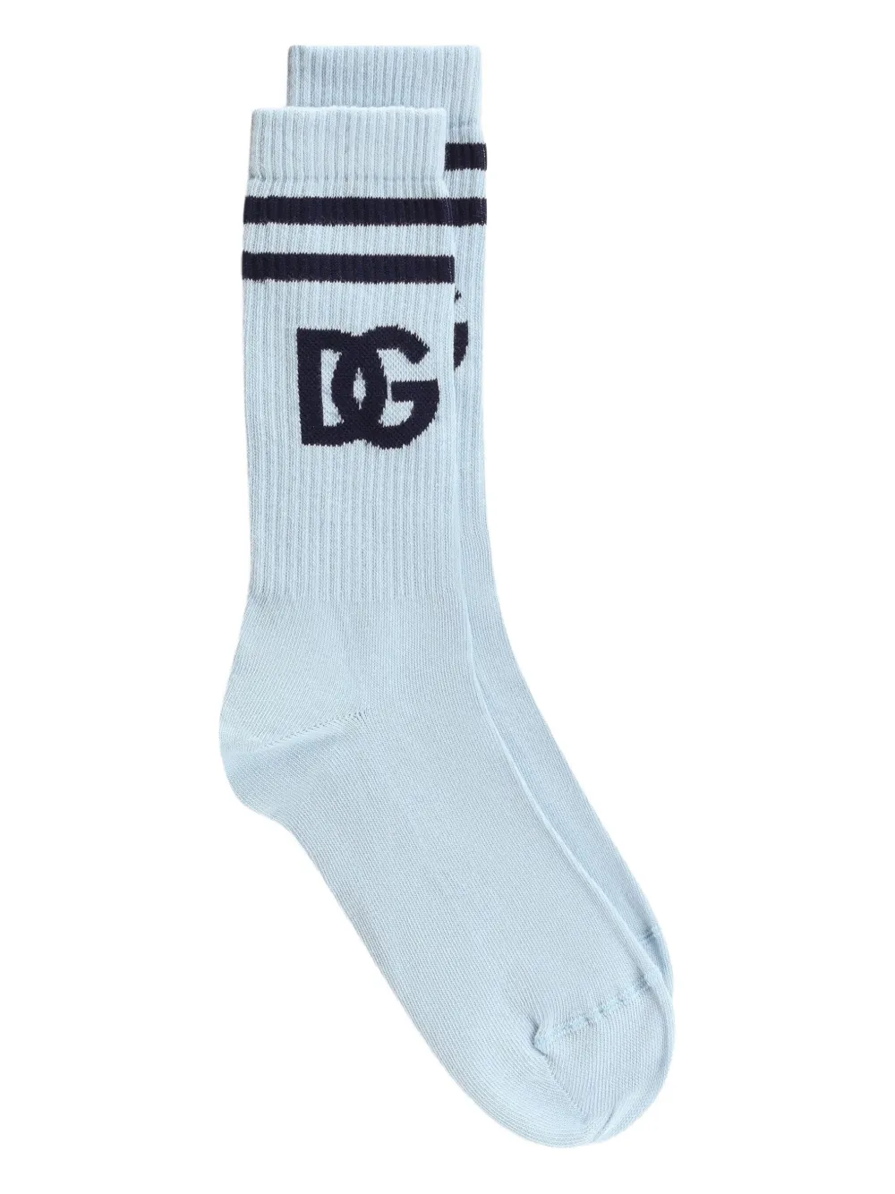Dolce & Gabbana logo-embellished striped socks | Image 2