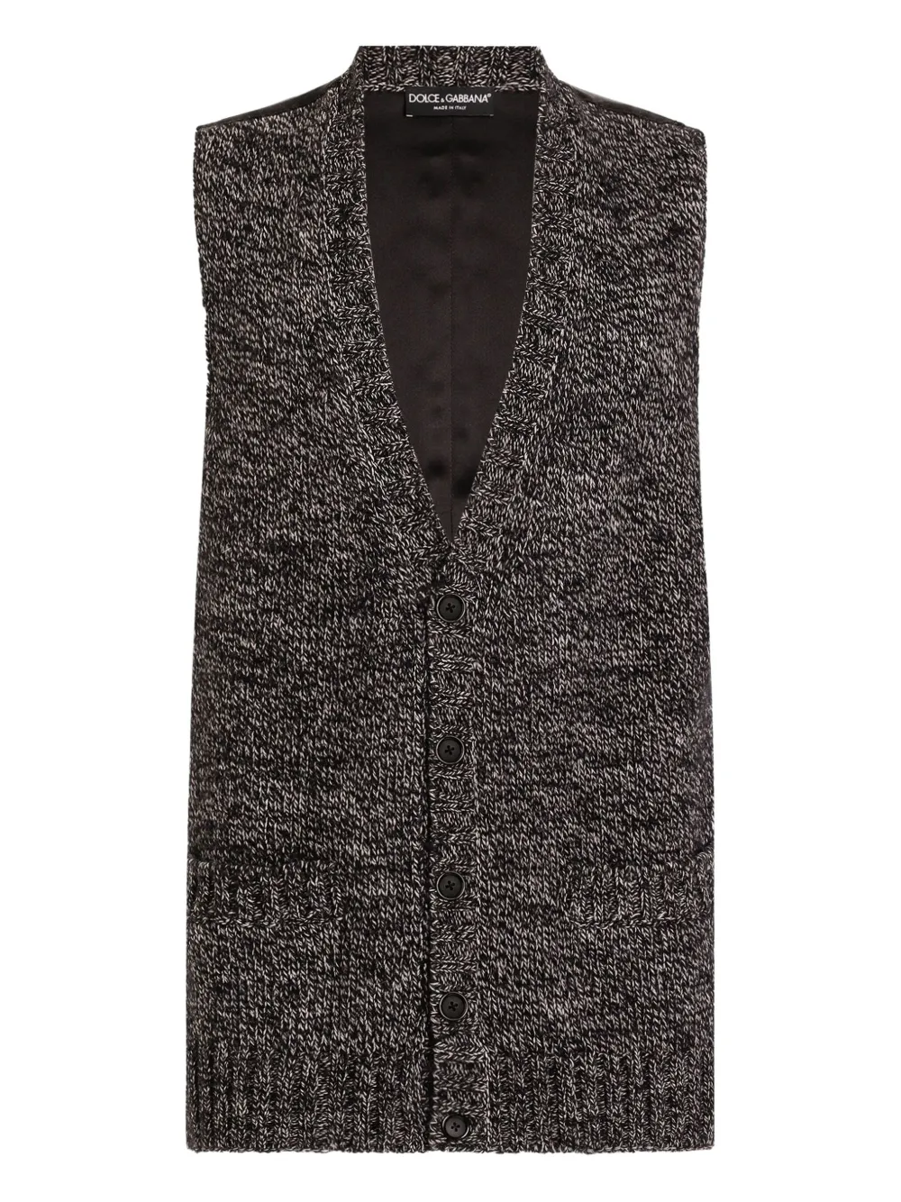 Dolce & Gabbana button-fastening knitted vest | Black | Image 1