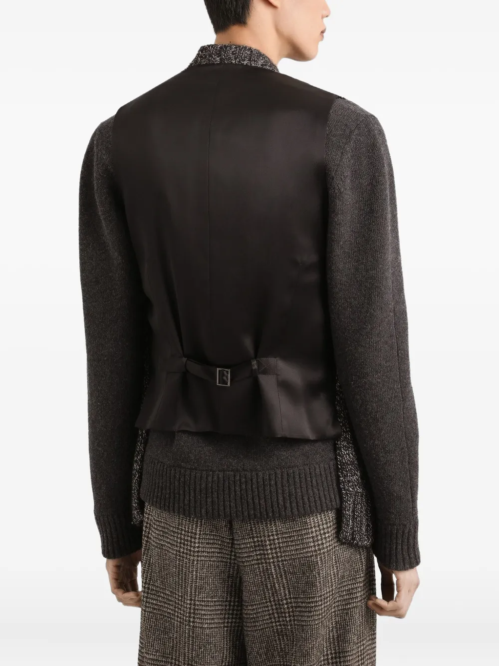 Dolce & Gabbana Gebreide spencer met knoopsluiting Zwart