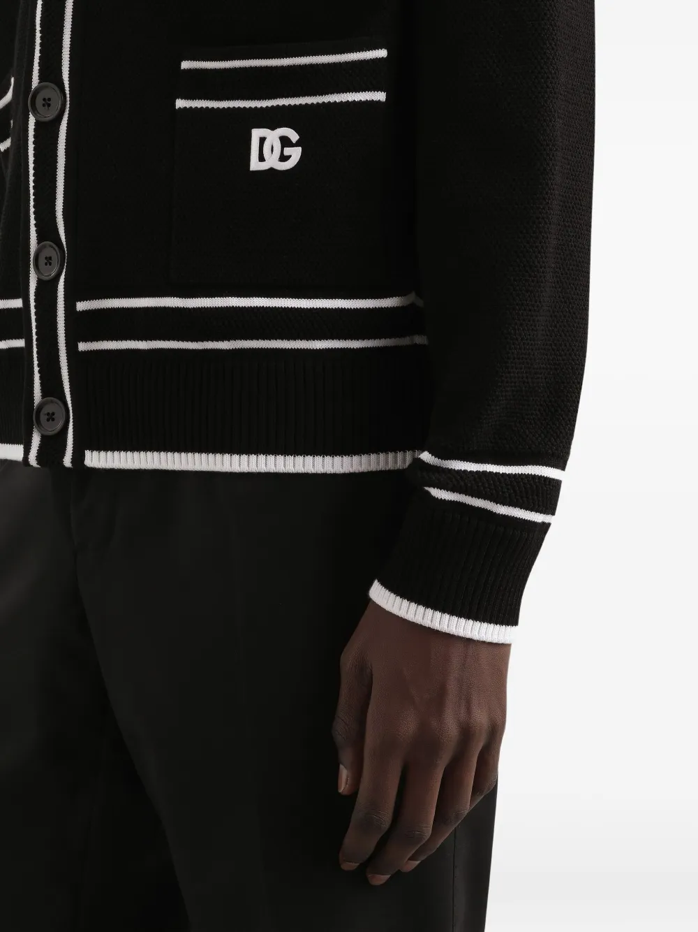 Dolce & Gabbana Katoenen piqué vest Zwart
