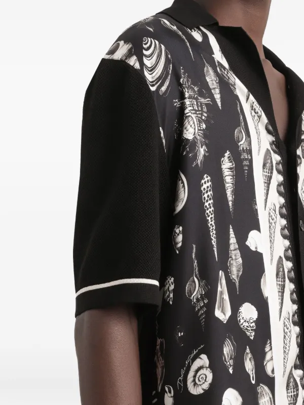 Dolce & Gabbana silk-blend Hawaii Shirt | Black | FARFETCH